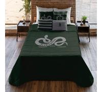 BELUM | Edredón Harry Potter, Edredón 250 gr Modelo Slytherin Values para Cama 135 (235x270cm.)