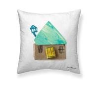 BELUM | Funda Cojín | Funda Cojín Anna Llenas | Funda Cojín Casa 1 de Anna Llenas | Funda Cojín con Cremallera | Funda Cojín Algodón | Funda Cojín Tejido Orgánico | Funda Cojín 50x50cm