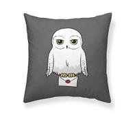 BELUM | Funda cojín Harry Potter, Funda de cojín 100% algodón 50x50cm Modelo Hedwig A