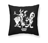 BELUM | Funda Cojín Looney Tunes con Relleno Incluido tamaño 45x45cm Modelo Looney B&W A