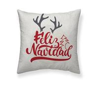 BELUM | Funda cojín Navidad, Funda cojin Laponia 32 50x50 100% algodón