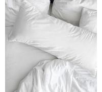 BELUM | Funda de Almohada | Funda de Almohada algodón | Funda de Almohada Suave | Funda de Almohada Liso | Funda de Almohada de Calidad | Funda de Almohada (White, 90cm)