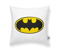 BELUM | Funda de cojín 100% algodón Batman White A 45x45cm, Funda de cojín Suave, Funda de cojín de Varios tamaños, Funda de cojín Multicolor
