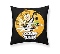 BELUM | Funda de cojín 100% algodón Looney Tunes S 45x45cm, funda de cojín suave, funda de cojín de varios tamaños, funda de cojín multicolor