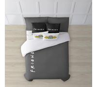 BELUM | Funda nórdica con Botones 100% algodón Modelo Friends Marengo Cama de 90 (155x220 cm); Funda nórdica Ligera y Confortable; Funda nórdica licencias Oficiales