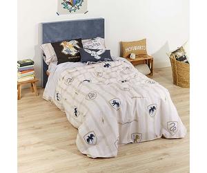 BELUM | Funda nórdica con Botones 100% algodón Modelo Hogwarts Classic Cama de 90 (155x220 cm.); Funda nórdica Ligera y Confortable; Funda nórdica licencias Oficiales