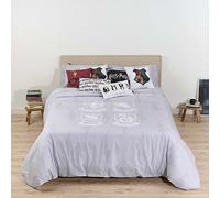 BELUM | Funda nórdica con Botones 100% algodón Modelo Hogwarts Shields Cama de 105 (180x240 cm.); Funda nórdica Ligera y Confortable; Funda nórdica licencias Oficiales