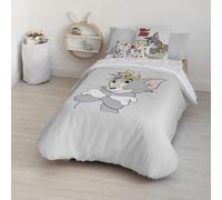 BELUM | Funda nórdica con Botones 100% algodón Modelo Sweet Tom Jerry Cama de 90 (155x220 cm); Funda nórdica Ligera y Confortable; Funda nórdica licencias Oficiales…