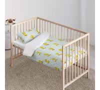 BELUM | Funda nórdica con Botones 100% algodón Modelo Tweety Vichy Cuna de 100x120 cm; Funda nórdica Ligera y Confortable; Funda nórdica licencias Oficiales