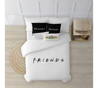 BELUM | Funda nórdica Friends | Funda nórdica Modelo Friends | Funda Nórdica con Botones | Funda nórdica 100% algodón | Funda Nórdica de Calidad | Funda Nórdica (Cama de 80 (140x200 cm.))