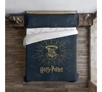 BELUM | Funda nórdica Harry Potter, Funda nórdica con Botones 100% algodón Modelo Dormiens Draco Azul para Cama de 105 (180x220 cm)