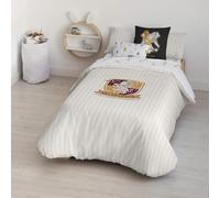 BELUM | Funda nórdica Harry Potter, Funda nórdica con Botones 100% algodón Modelo Gryffindor Sweet Beig para Cama de 120 (200X200 cm.)