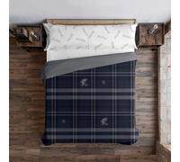 BELUM | Funda nórdica Harry Potter, Funda nórdica con Botones 100% algodón Modelo Ravenclaw Cuadro para Cama de 135/140 (220x220 cm)