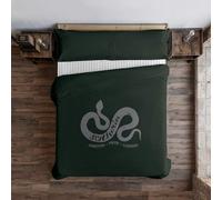 BELUM | Funda nórdica Harry Potter, Funda nórdica con Botones 100% algodón Modelo Slytherin Values para Cama de 90 (155x220 cm.)