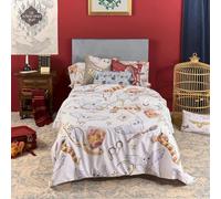 BELUM | Funda Nórdica Harry Potter Modelo Hedwig Con Botones | 100% Algodón de Calidad | Cama de 90 (155x220 cm.)