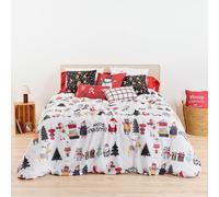 BELUM | Funda nórdica Navidad 50% algodón - 50% poliéster, Funda nórdica con Botones Laponia 17 135 (220x220)