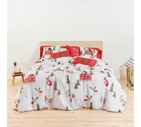 BELUM | Funda nórdica Navidad 50% algodón - 50% poliéster, Funda nórdica con Botones Laponia 19 140x200