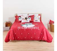 BELUM | Funda nórdica Navidad 50% algodón - 50% poliéster, Funda nórdica con Botones Laponia 20 90 (155x220)