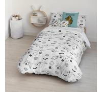 BELUM | Funda nórdica Scooby Doo | Funda nórdica Modelo Scooby Doo Sketch | Funda Nórdica con Botones | Funda nórdica 100% algodón | Funda Nórdica (Cama de 80 (140x200 cm.))