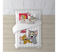 BELUM | Funda nórdica Tom & Jerry | Funda nórdica Modelo Tom & Jerry Basic | Funda Nórdica con Botones | Funda nórdica 100% algodón | Funda Nórdica (Cama de 150/160 (240x240 cm))