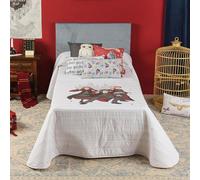 BELUM | Harry Potter Colcha Bouti Hpotter Team de Algodón Orgánico y Peinado para Cama de 90, Suave y para Todas Las Estaciones