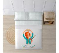 BELUM | Juego de sábanas con Almohada y Bajera Estampadas 100% algodón Modelo Heroes para Cama de 135/140 (210x270)