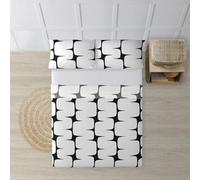 BELUM | Juego de Sábanas para Cama de 105 Compuesto por: Funda Almohada - Encimera 175x270 cm - Bajera 105x200 cm + 25 cm Fuelle | Tejido: 100% algodón orgánico 175 Hilos. - Modelo: Lahan White