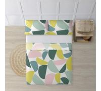 BELUM | Juego de Sábanas para cama de 135. Compuesto por: Funda Almohada - Encimera 210x270cm - Bajera 140x200cm + 25 cm | Tejido: 100% algodón orgánico 175 hilos. - Modelo: Hayes