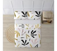 BELUM | Juego de Sábanas para cama de 135. Compuesto por: Funda Almohada - Encimera 210x270cm - Bajera 140x200cm + 25 cm | Tejido: 100% algodón orgánico 175 hilos. - Modelo: Darliston Pink