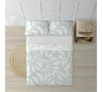 BELUM | Juego de Sábanas para Cama de 180. Compuesto por: Funda de Almohada - Encimera 260x270 cm - Bajera 180x200cm + 25 cm | Tejido: 100% algodón 180 Hilos - Modelo: Chame Mint