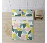 BELUM | Juego de Sábanas para cama de 90. Compuesto por: Funda Almohada - Encimera 160x270cm - Bajera 90x200 cm + 25 cm | Tejido: 100% algodón orgánico 175 hilos. - Modelo: Hayes