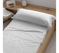 BELUM | Juego de Sabanas White 100% algodón Peinado 175 Hilos para Cama de 105, Encimera: 175x270 Bajera: 105x200 cm + 25 cm Fuelle