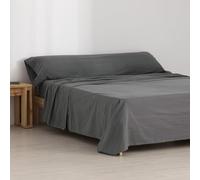 BELUM | Juego Sabanas Franela Titanium 105 100% algodón, Juego sabanas Compuesto por: Encimera: 175x270 Bajera: 105x200 cm + 30 cm Fuelle. Almohada 45x125