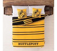 BELUM | Manta Harry Potter Jaquard 130x170 Hufflepuff House para Sofá y Cama, Todo Tipo de Usos