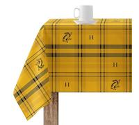 BELUM | Mantel 140x140 cm Harry Potter Mantel resinado (Tacto plastificado) Antimanchas Modelo Hufflepuff Cuadro