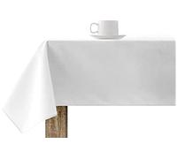 BELUM | Mantel 180x300 cm resinado Antimanchas, Mantel Impermeable NO Hule, Mantel Tejido 100% algodón orgánico, Mantel Liso Tacto algodón