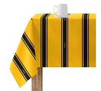 BELUM | Mantel 200x140 cm Harry Potter Mantel resinado (Tacto plastificado) Antimanchas Modelo Hufflepuff Basic