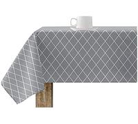 BELUM | Mantel Antimanchas 250x140 cm 100% Algodón Resinado, No Hule, Tacto Algodón, Impermeable, Repelente Líquidos