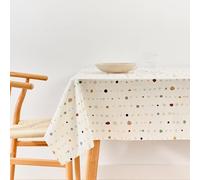 BELUM | Mantel 250x140 cm resinado antimanchas modelo 0120-107, mantel NO hule, mantel sin rigidez, mantel tacto algodón