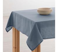 Belum | Mantel Antimanchas Lino 100% Denim Blue 100x150 cm | Mantel Mesa Rectangular Resinado | Mantel Hidrófugo de Calidad en Varias Medidas | Manteles de Lino para Interior y Exterior