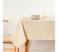 BELUM | Mantel Antimanchas Tamaño 100x80 cm - Mantel Tacto Extrasuave Color Beig Medio - Mantel 100% Made in Spain Tejido 100% algodón orgánico - Mantel Modelo Liso