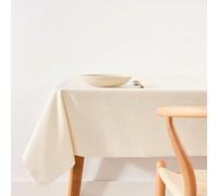 BELUM | Mantel Antimanchas Tamaño 100x80 cm - Tacto Extrasuave Color Crudo - 100% Algodón Orgánico - Made in Spain - Modelo Liso