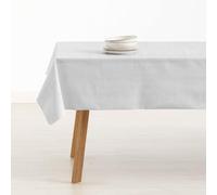 BELUM | Mantel Antimanchas Tamaño 140x140 cm - Mantel Tacto Extrasuave Color Gris Claro - Mantel 100% Made in Spain Tejido 100% algodón orgánico - Mantel Modelo Liso