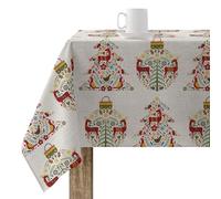 BELUM | Mantel Navidad 100x140 cm 100% algodón resinado Antimanchas (Tacto no plastificado) Modelo Merry Christmas 71