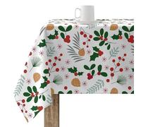 BELUM | Mantel Navidad 200x140 cm 100% algodón resinado Antimanchas (Tacto no plastificado) Modelo Merry Christmas 59