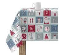 BELUM | Mantel Navidad 200x140 cm 100% algodón resinado Antimanchas (Tacto no plastificado) Modelo Merry Christmas 62