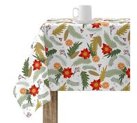 BELUM | Mantel Navidad 250x140 cm 100% algodón resinado Antimanchas (Tacto no plastificado) Modelo Merry Christmas 33