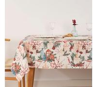 BELUM | Mantel Navidad Antimanchas Rectangular Resinado | Tacto Plastificado | Mesa Hogar (140X140 cm)