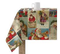 BELUM | Mantel Navidad | Mantel antimanchas Mesa Rectangular Resinado | Mantel resinado (tacto plastificado) | Mantel Mesa | Mantel Mesa hogar (140X140 cm)