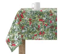 BELUM | Mantel Navidad | Mantel antimanchas Mesa Rectangular Resinado | Mantel resinado (tacto plastificado) | Mantel Mesa | Mantel Mesa hogar (140X140 cm)